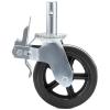 imageVEVOR 4 Pack 5quot Scaffolding Wheels  1quot Solid Stem Rubber Wheels with Dual Locking Heavy Duty Casters 330LBS Capacity8 Solid Round Stem