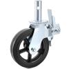 imageVEVOR 4 Pack 5quot Scaffolding Wheels  1quot Solid Stem Rubber Wheels with Dual Locking Heavy Duty Casters 330LBS Capacity8 Solid Round Stem