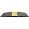 imageVEVOR 4 Pack of 1Channel Rubber Cable Protector Ramps Heavy Duty 22046Lbs Load Capacity Cable Wire Cord Cover Ramp Speed Bump Driveway Hose Cable Ramp Protective Cover5 Channel1PC