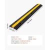 imageVEVOR 4 Pack of 1Channel Rubber Cable Protector Ramps Heavy Duty 22046Lbs Load Capacity Cable Wire Cord Cover Ramp Speed Bump Driveway Hose Cable Ramp Protective Cover1 Channel4PCS