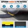 imageVEVOR 4 Pack of 1Channel Rubber Cable Protector Ramps Heavy Duty 22046Lbs Load Capacity Cable Wire Cord Cover Ramp Speed Bump Driveway Hose Cable Ramp Protective Cover5 Channel1PC