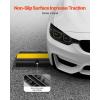 imageVEVOR 4 Pack of 1Channel Rubber Cable Protector Ramps Heavy Duty 22046Lbs Load Capacity Cable Wire Cord Cover Ramp Speed Bump Driveway Hose Cable Ramp Protective Cover1 Channel4PCS