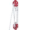 imageVEVOR 4400 lbs Breaking Strength 100 FT Rope Pulley Hoist 51 Lifting Power Heavy Duty Pulley System with 2pcs Soft Loops Metal Wheels Bearing Structure Block and Tackle for Lifting Heavy Objects12 x 200