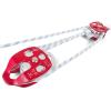 imageVEVOR 4400 lbs Breaking Strength 100 FT Rope Pulley Hoist 51 Lifting Power Heavy Duty Pulley System with 2pcs Soft Loops Metal Wheels Bearing Structure Block and Tackle for Lifting Heavy Objects12 x 200