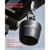 imageVEVOR 4400 lbs Breaking Strength 100 FT Rope Pulley Hoist 51 Lifting Power Heavy Duty Pulley System with 2pcs Soft Loops Metal Wheels Bearing Structure Block and Tackle for Lifting Heavy Objects023 x 100