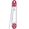 imageVEVOR 4400 lbs Breaking Strength 100 FT Rope Pulley Hoist 51 Lifting Power Heavy Duty Pulley System with 2pcs Soft Loops Metal Wheels Bearing Structure Block and Tackle for Lifting Heavy Objects12 x 150