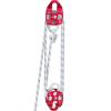 imageVEVOR 4400 lbs Breaking Strength 100 FT Rope Pulley Hoist 51 Lifting Power Heavy Duty Pulley System with 2pcs Soft Loops Metal Wheels Bearing Structure Block and Tackle for Lifting Heavy Objects12 x 200