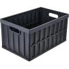imageVEVOR 45L Collapsible Storage Bins with Lids 3 Packs Stackable Utility Crates with Handles Large Folding Containers for Organizing Tools Snacks Books Food Drinks Camping ampamp Transport65LBlack