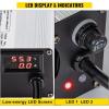 imageVEVOR 48 Volt 15 Amp Golf Cart Battery Charger with G29 DriveLED Club Car Battery Charger Aluminum Shell Power Wise for Ez Go Yamaha48V 15A For G29 Plug