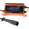 imageVEVOR 48 Volt Golf Cart Battery Charger 15 AMP Smart Battery Charger with G29 Plug Compatible with LeadAcid AGMGelEFB MF Flooded NMC LiFePO4 Batteries for Yamaha IP67 Waterproof ETL Certified48V 15A For G29 Plug
