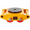 imageVEVOR 4PCS Machinery Skates Dollies 17637 lb Heavy Duty Equipment Moving Skates with 4 PU Wheels 360 Rotation NonSlip Cap LowProfile Industrial Mover Rollers for Factory Warehouse Workshop1 Pack New