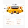 imageVEVOR 4PCS Machinery Skates Dollies 17637 lb Heavy Duty Equipment Moving Skates with 4 PU Wheels 360 Rotation NonSlip Cap LowProfile Industrial Mover Rollers for Factory Warehouse Workshop4 PcsSteel Wheels
