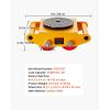 imageVEVOR 4PCS Machinery Skates Dollies 17637 lb Heavy Duty Equipment Moving Skates with 4 PU Wheels 360 Rotation NonSlip Cap LowProfile Industrial Mover Rollers for Factory Warehouse Workshop1Pack