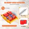imageVEVOR 4PCS Machinery Skates Dollies 17637 lb Heavy Duty Equipment Moving Skates with 4 PU Wheels 360 Rotation NonSlip Cap LowProfile Industrial Mover Rollers for Factory Warehouse Workshop1 Pack New