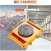 imageVEVOR 4PCS Machinery Skates Dollies 17637 lb Heavy Duty Equipment Moving Skates with 4 PU Wheels 360 Rotation NonSlip Cap LowProfile Industrial Mover Rollers for Factory Warehouse Workshop1 Pack New
