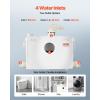 imageVEVOR 500W Macerator Pump 29 GPM Flow 26 ft8 m Head Macerator Sewerage Toilet Pump with 4 Water Inlets Waste Water Disposal Upflush Machine for Toilet Basement Shower Sink Laundry Bathtub1200W