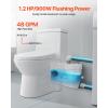 imageVEVOR 500W Macerator Pump 29 GPM Flow 26 ft8 m Head Macerator Sewerage Toilet Pump with 4 Water Inlets Waste Water Disposal Upflush Machine for Toilet Basement Shower Sink Laundry Bathtub900W