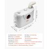 imageVEVOR 500W Macerator Pump 29 GPM Flow 26 ft8 m Head Macerator Sewerage Toilet Pump with 4 Water Inlets Waste Water Disposal Upflush Machine for Toilet Basement Shower Sink Laundry Bathtub500W