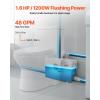 imageVEVOR 500W Macerator Pump 29 GPM Flow 26 ft8 m Head Macerator Sewerage Toilet Pump with 4 Water Inlets Waste Water Disposal Upflush Machine for Toilet Basement Shower Sink Laundry Bathtub1200W