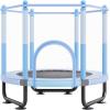 imageVEVOR 5FT Trampoline 50quot55quot56  35quot for IndoorOutdoor use for Toddlers Foldable Mini Baby with Foam Handle Recreational Birthday GiftBule