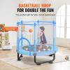 imageVEVOR 5FT Trampoline 50quot55quot56  35quot for IndoorOutdoor use for Toddlers Foldable Mini Baby with Foam Handle Recreational Birthday GiftBule