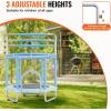 imageVEVOR 5FT Trampoline 50quot55quot56  35quot for IndoorOutdoor use for Toddlers Foldable Mini Baby with Foam Handle Recreational Birthday GiftBule