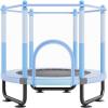 imageVEVOR 5FT Trampoline 50quot55quot56  35quot for IndoorOutdoor use for Toddlers Foldable Mini Baby with Foam Handle Recreational Birthday GiftBule