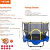 imageVEVOR 5FT Trampoline 50quot55quot56  35quot for IndoorOutdoor use for Toddlers Foldable Mini Baby with Foam Handle Recreational Birthday GiftMulticolor