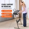 imageVEVOR 61 Key Digital Keyboard Piano Lighted Keys Electric Portable Piano with Adjustable Stand 600 Tones 500 Rhythms BuiltIn Speakers Sustain Pedal Headphones Microphone USB MIDI for BeginnersPiano 61 Key with Stand