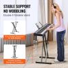 imageVEVOR 61 Key Digital Keyboard Piano Lighted Keys Electric Portable Piano with Adjustable Stand 600 Tones 500 Rhythms BuiltIn Speakers Sustain Pedal Headphones Microphone USB MIDI for BeginnersPiano 88 Key with Stand