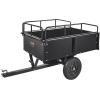 imageVEVOR 750 lb 15 cu ft Dump Cart Tow Behind Trailer Bundle with AgriFab 18quot x 36quot Poly Lawn RollerUTILITYCARTWAGON  SOILCULTIVATOR 450606