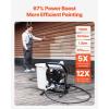 imageVEVOR 750W Stand Airless Paint Sprayer 3000PSI High Efficiency Electric Airless Sprayer with Cart Paint Sprayers for Home Interior and Exterior Furniture and Fences Fine and Even Painting Effect750W Stand Airless Paint Sprayer