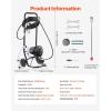 imageVEVOR 750W Stand Airless Paint Sprayer 3000PSI High Efficiency Electric Airless Sprayer with Cart Paint Sprayers for Home Interior and Exterior Furniture and Fences Fine and Even Painting Effect750W WheeledAirless Paint Sprayer