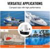 imageVEVOR 800 GPH Livewell Pump for Boat 12V Straight Livewell Aerator Pump with Dual Inlet ABA Housing ampamp Detachable Motor Cartridge CorrosionResistant LivewellBaitwell Pump for Freshwater SaltwaterSubmersible Bilge Pump