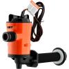 imageVEVOR 800 GPH Livewell Pump for Boat 12V Straight Livewell Aerator Pump with Dual Inlet ABA Housing ampamp Detachable Motor Cartridge CorrosionResistant LivewellBaitwell Pump for Freshwater SaltwaterSubmersible Aerator Pump
