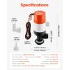 imageVEVOR 800 GPH Livewell Pump for Boat 12V Straight Livewell Aerator Pump with Dual Inlet ABA Housing ampamp Detachable Motor Cartridge CorrosionResistant LivewellBaitwell Pump for Freshwater SaltwaterSubmersible Aerator Pump