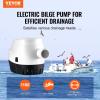 imageVEVOR 800 GPH Livewell Pump for Boat 12V Straight Livewell Aerator Pump with Dual Inlet ABA Housing ampamp Detachable Motor Cartridge CorrosionResistant LivewellBaitwell Pump for Freshwater SaltwaterSubmersible Bilge Pump