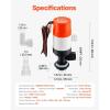 imageVEVOR 800 GPH Livewell Pump for Boat 12V Straight Livewell Aerator Pump with Dual Inlet ABA Housing ampamp Detachable Motor Cartridge CorrosionResistant LivewellBaitwell Pump for Freshwater SaltwaterSubmersible Aerator Pump