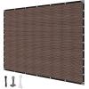 imageVEVOR 90 Sun Shade Cloth 8 x 12 ft Pergola Shade Cover with Stainless Steel Grommets Sun Shades Canopy Privacy Screen with 140 GSM HDPE Material for Outdoor Patio Garden and Backyard Brown10 x 12 ft Brown