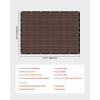 imageVEVOR 90 Sun Shade Cloth 8 x 12 ft Pergola Shade Cover with Stainless Steel Grommets Sun Shades Canopy Privacy Screen with 140 GSM HDPE Material for Outdoor Patio Garden and Backyard Brown8 x 12 ft Brown