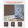 imageVEVOR 90 Sun Shade Cloth 8 x 12 ft Pergola Shade Cover with Stainless Steel Grommets Sun Shades Canopy Privacy Screen with 140 GSM HDPE Material for Outdoor Patio Garden and Backyard Brown8 x 12 ft Brown