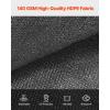 imageVEVOR 90 Sun Shade Cloth 8 x 12 ft Pergola Shade Cover with Stainless Steel Grommets Sun Shades Canopy Privacy Screen with 140 GSM HDPE Material for Outdoor Patio Garden and Backyard Brown10 x 12 ft Black