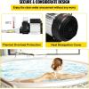 imageVEVOR Above Ground Pool Pump 25 HP 148 GPM Max Flow Single Speed Swimming Pool Pump 220V 3450 RPM 62 ft Max Head Lift with PP Shell Strainer Basket 122F Max Water Temperature for Hot Tubs Spas12 HP