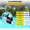 imageVEVOR Above Ground Pool Pump 25 HP 148 GPM Max Flow Single Speed Swimming Pool Pump 220V 3450 RPM 62 ft Max Head Lift with PP Shell Strainer Basket 122F Max Water Temperature for Hot Tubs Spas34 HP
