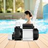 imageVEVOR Above Ground Pool Pump 25 HP 148 GPM Max Flow Single Speed Swimming Pool Pump 220V 3450 RPM 62 ft Max Head Lift with PP Shell Strainer Basket 122F Max Water Temperature for Hot Tubs Spas10 HP