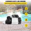 imageVEVOR Above Ground Pool Pump 25 HP 148 GPM Max Flow Single Speed Swimming Pool Pump 220V 3450 RPM 62 ft Max Head Lift with PP Shell Strainer Basket 122F Max Water Temperature for Hot Tubs Spas12 HP