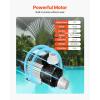 imageVEVOR Above Ground Pool Pump 25 HP 148 GPM Max Flow Single Speed Swimming Pool Pump 220V 3450 RPM 62 ft Max Head Lift with PP Shell Strainer Basket 122F Max Water Temperature for Hot Tubs Spas10 HP