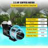 imageVEVOR Above Ground Pool Pump 25 HP 148 GPM Max Flow Single Speed Swimming Pool Pump 220V 3450 RPM 62 ft Max Head Lift with PP Shell Strainer Basket 122F Max Water Temperature for Hot Tubs Spas25HP