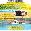 imageVEVOR Above Ground Pool Pump 25 HP 148 GPM Max Flow Single Speed Swimming Pool Pump 220V 3450 RPM 62 ft Max Head Lift with PP Shell Strainer Basket 122F Max Water Temperature for Hot Tubs Spas25 HP