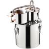 imageVEVOR Alcohol Still 5Gal  19L Alcohol Distiller with Thumper Keg Distillery Kit for Alcohol with Copper Tube Buildin Thermometer ampamp Water Pump for Wine Whisky Brandy5 Gal
